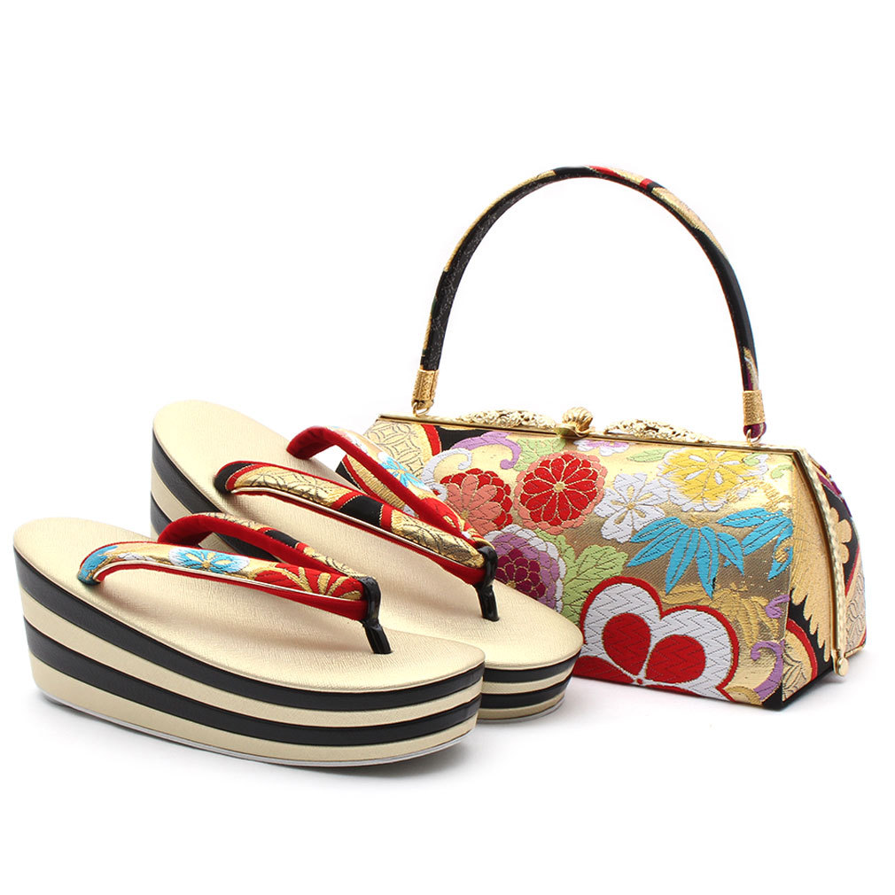Kisste（キステ） 草履バッグセット 成人式 振袖 厚底 世美庵 M L