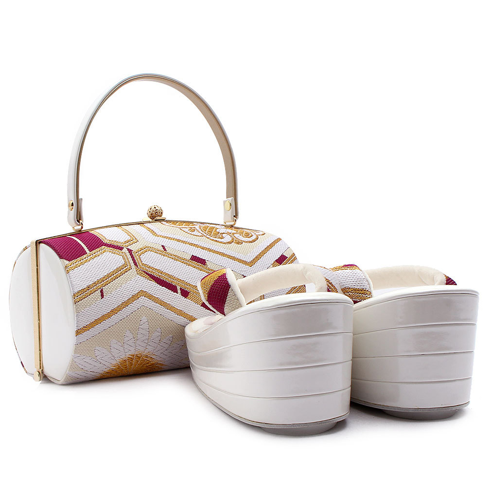 正絹 振袖用草履バッグセット