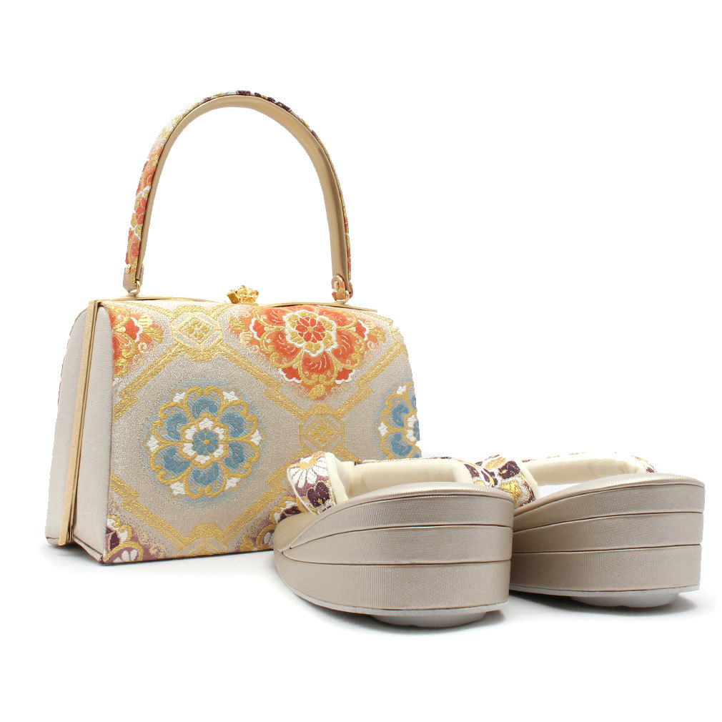 振袖用正絹帯地草履バッグセット