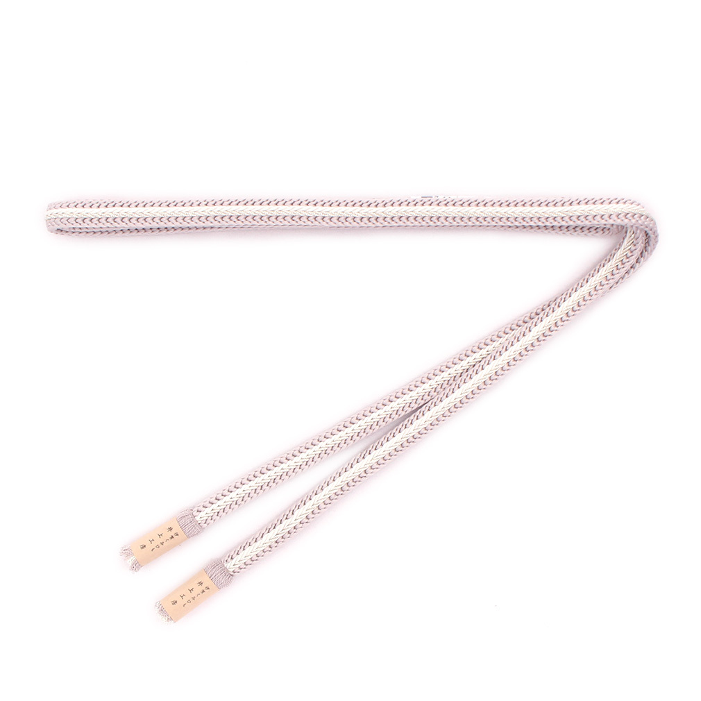 帯締め 青 水色 茶 グレー 緑 白 エンジ 全7色 普段用 伊賀くみひも