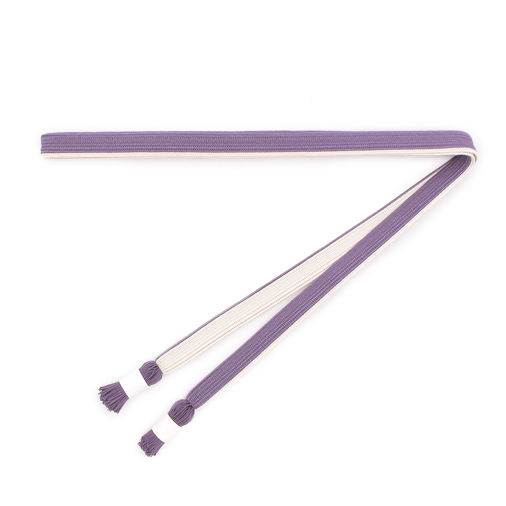 帯締め クリーム 緑 赤 紺 紫 生成り 水色 グレー 茶 黒 臙脂 白 伊賀くみひも 正絹_3