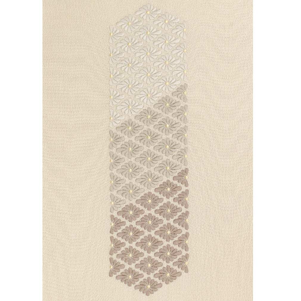 帯揚げ 振袖 成人式 振袖帯揚げ 振袖用 振袖用帯揚げ 刺繍 全5色 菊菱 日本製 正絹