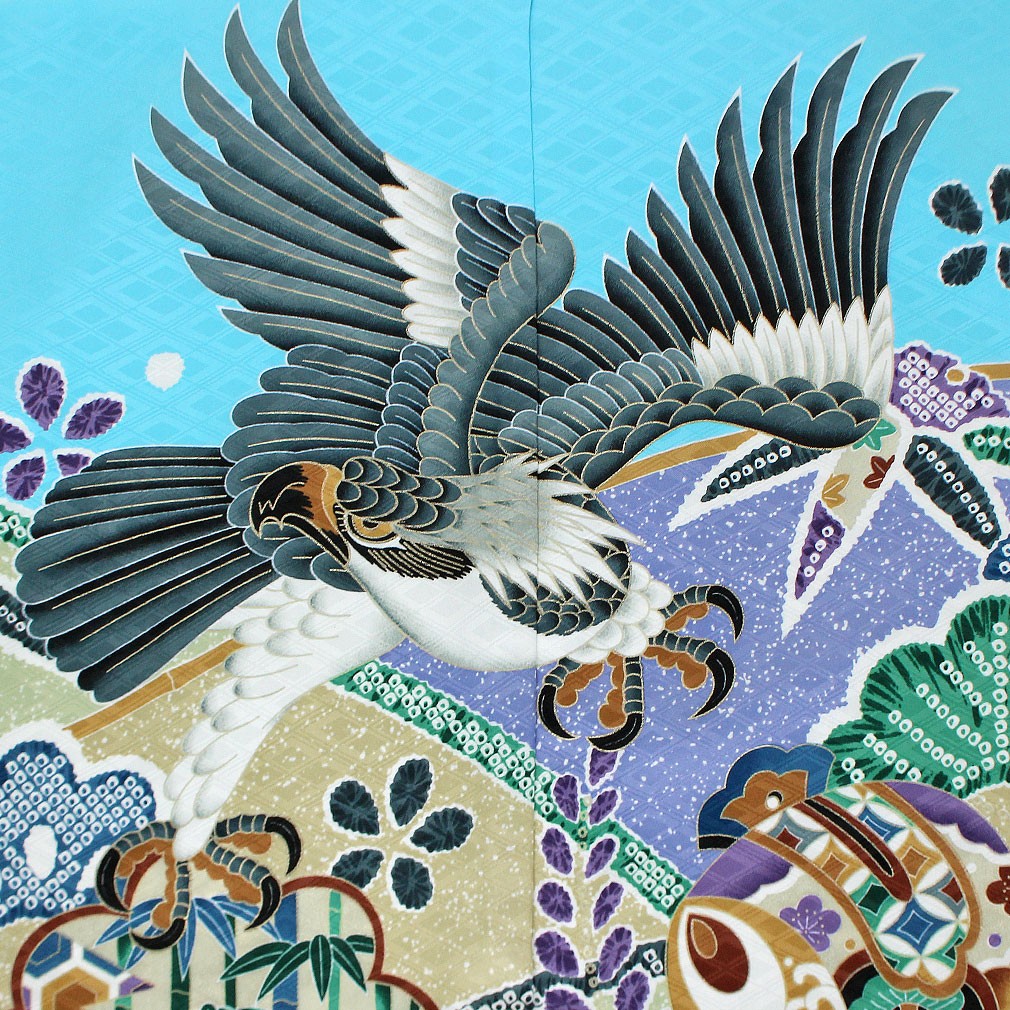 Kisste（キステ） 七五三 着物 袴 セット 10点 男の子 5歳 水色 紺色