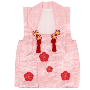 七五三 被布コート 梅 着物 3歳 女の子 単品 赤 白 桃 日本製 七五三着物 衣装 レトロ