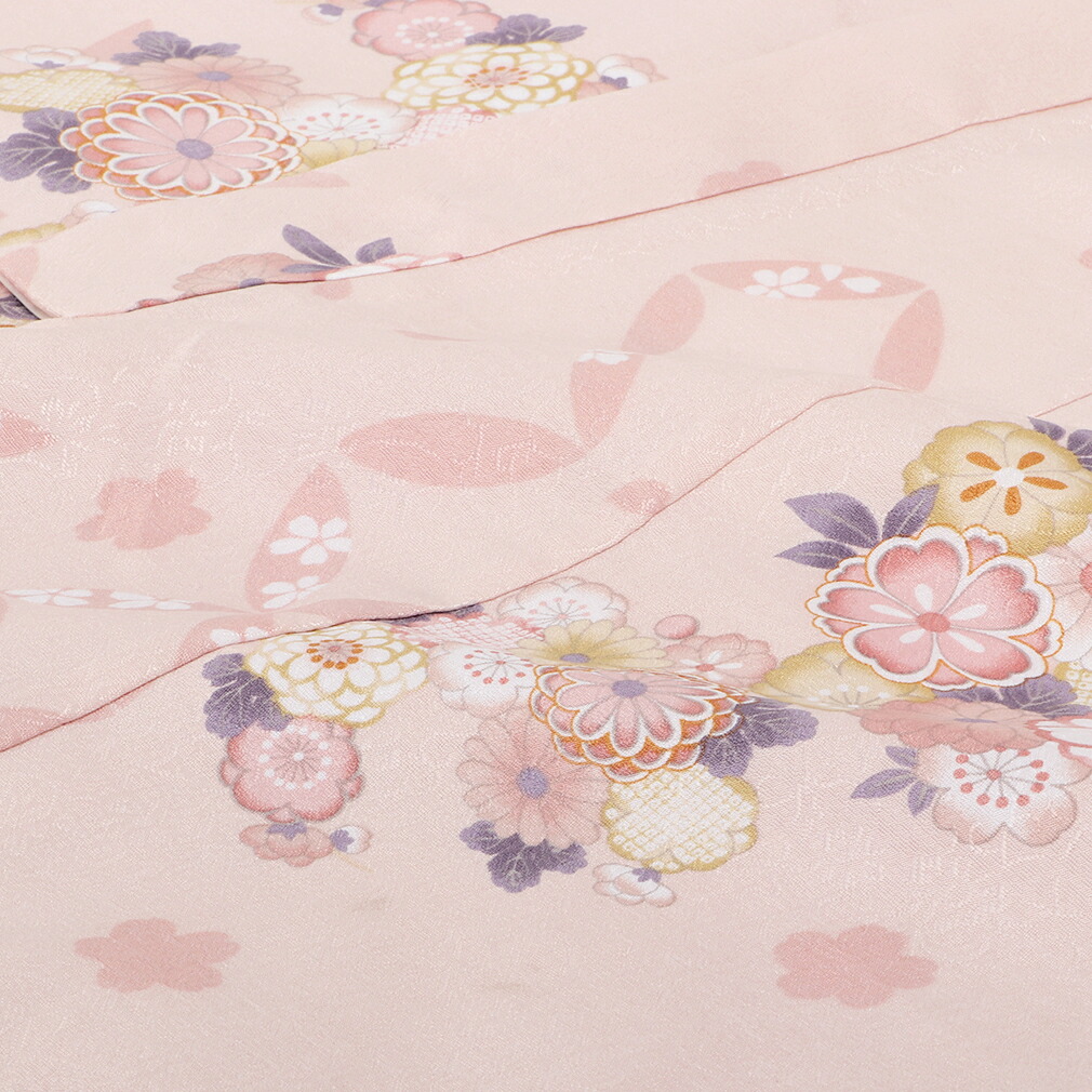 Kisste（キステ） 七五三 着物 7歳 女の子 四つ身 3点セット bonheur