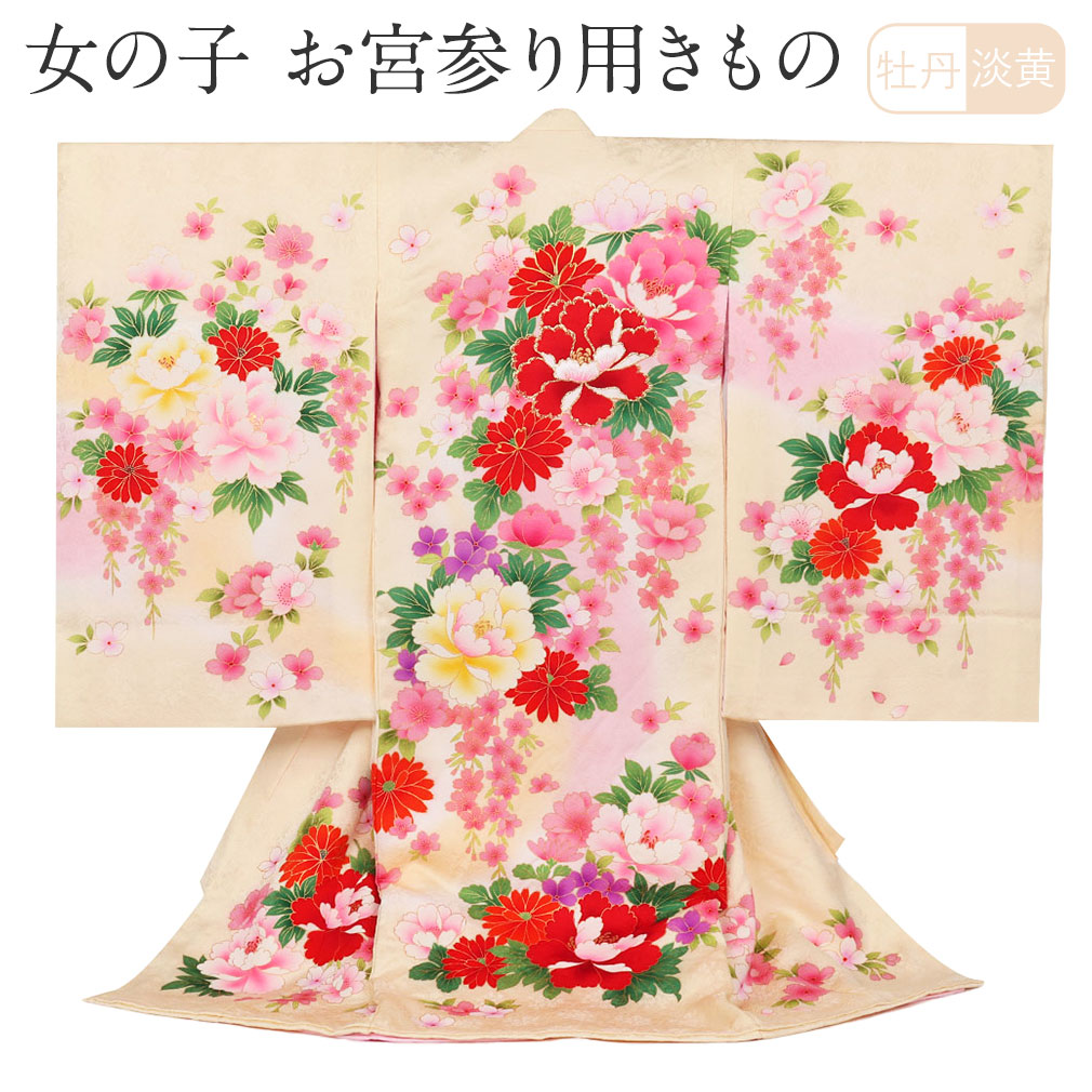 Kisste お宮参り 着物 女の子 服装 赤ちゃん 産着 掛け着 祝い着