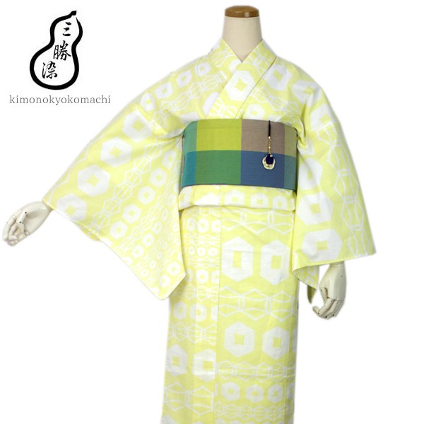 新品未使用タグつき　浴衣単品　TEIJINカルキュロ　フリーサイズ　金魚柄 200249581.jpg