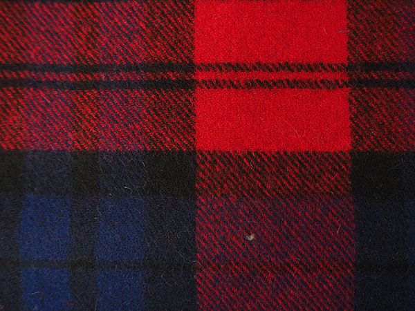 ストール 大判 ウール レディース レッド ブルー チェック フリンジ