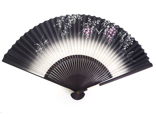 扇子 紙扇子 7種類 桜 藤 朝顔 金魚 白 紺 ピンク レディース