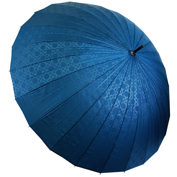 着物 傘 雨 24本骨 江戸切子柄地紋 7色 日傘 UVカット イエロー レッド ブルー グリーン ネイビー グレー ブラック 軽量 和傘 和装