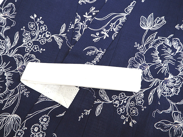 子ども 浴衣 女の子 紺 花柄 単品 ゆかた 100 110 120 130 3歳 5歳 6歳