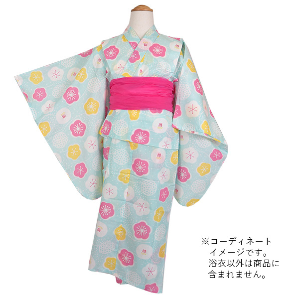 昭和レトロ 女児浴衣 ピンク 花柄 綿100% ジュニア 昭和レトロ】浴衣