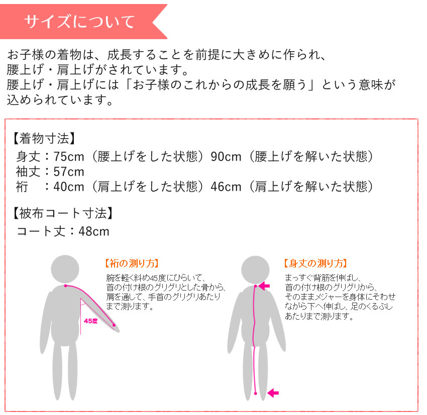七五三 着物 3歳 被布 8点 セット 女の子 三ツ身着物 被布コート