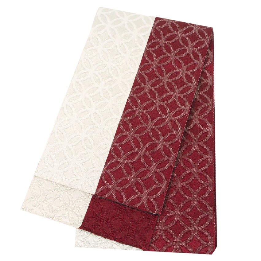 袴下帯 袴帯 半巾帯 黄色 茶 ピンク 赤 緑 紫 洗える 細帯