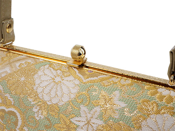 草履バッグセット 礼装 留袖 訪問着 フォーマル ゴールド地 華紋 菊