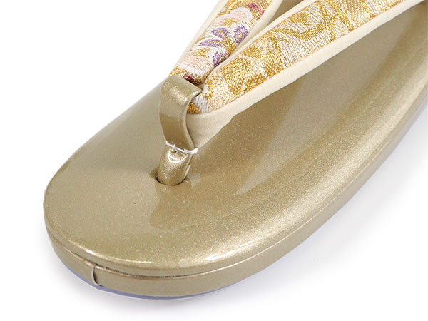 草履バッグセット 礼装 留袖 訪問着 フォーマル ゴールド地 華紋 菊