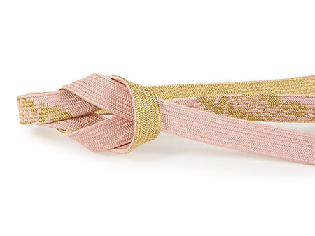 帯揚げ 帯締め セット 正絹 淡いピンク紫 虹色 ぼかし 菱 四季の花