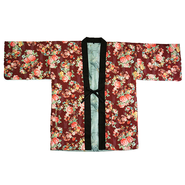 はんてん レディース 半纏 和柄 リバーシブル 綿入り フリーサイズ