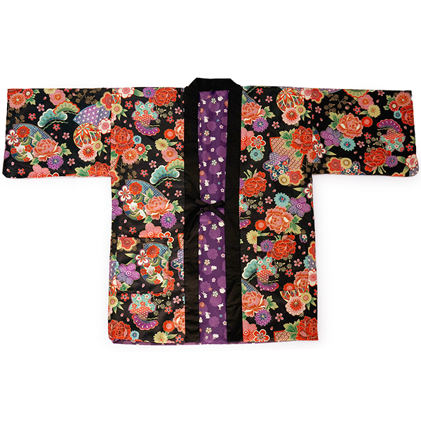 レア　VIVID ハナエモリ JAPANはんてん　和柄ジャンパー レア VIVID ハナエモリ JAPANはんてん 和柄ジャンパー