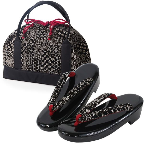 印伝調 バッグ 草履 足袋タイツ 3点 福袋 2024 着物 3,000円off