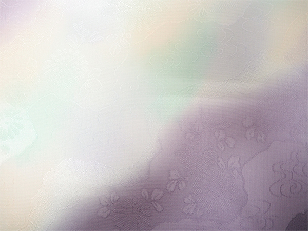 帯揚げ 帯締め セット 正絹 藤色 淡水色 淡ピンク ぼかし 道長