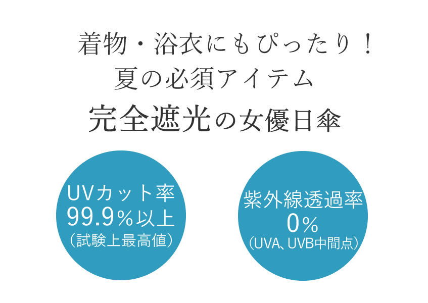 日傘 UVカット 完全遮光 長傘 4種類 おしゃれ 孔雀 刺繍 ホワイト ブラック ネイビー グレー 白 黒 紺 かわず張り和洋兼用 ギフト 母の日｜kimono-kyoukomati｜06