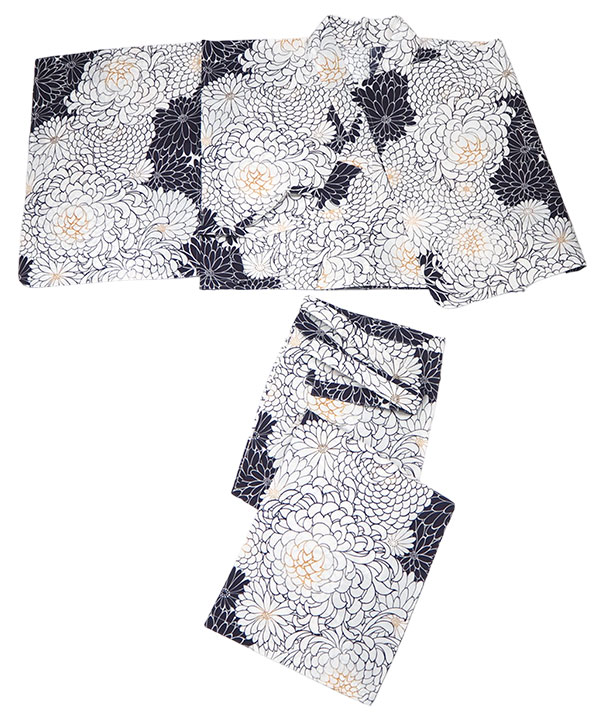 【セパレート】jm suisai yukata クリーニング済 二部式浴衣 セパレート 浴衣 単品 11柄 オフホワイト 紺 生成り