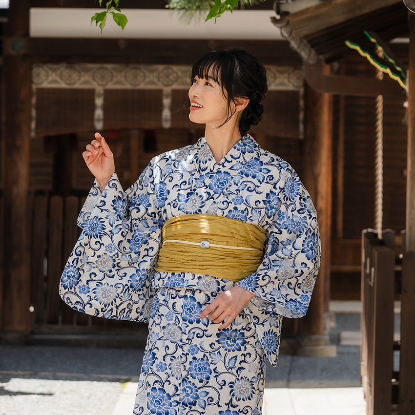 浴衣　新品未使用品　いちもんめ　サイズ　身長１５５ｃｍ～１６５ｃｍ　白色　金魚 浴衣新品未使用品いちもんめサイズ身長155cm～165cm