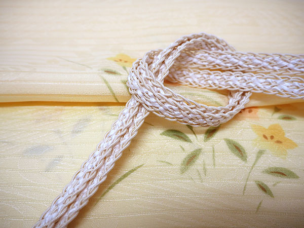 【６点セット】綿麻浴衣　羅八寸帯　夏帯留め　麻半衿　夏帯揚げ　夏三分締め 6点セット】綿麻浴衣 羅八寸帯 夏帯留め 麻半衿 夏帯揚げ 夏三
