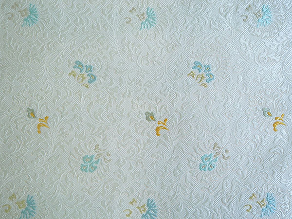 新品★リバーシブル　全通柄　名古屋帯　西陣織　正絹　縞　草花柄　モダン 新品☆リバーシブル 全通柄 名古屋帯 西陣織 正絹 縞 草花柄