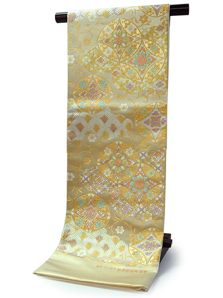 袋帯 絹 六通柄 礼装用 未使用 仕立て付き 西陣織 株式会社ふくい謹製