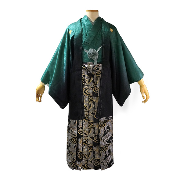 羽織着物袴 楽天市場】紋付羽織袴 メンズ 紋付3点セット ( 着物 羽織 金刺繍
