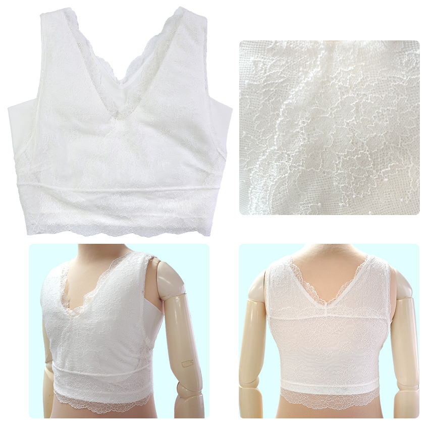 和装ブラジャー S M L LL 白 ホワイト ペパーミント レース ストレッチ 補整 衿秀 美楽っく パッド ポケット 汗脇パット 吸水速乾 接触冷感 和装 レディース | ブランド登録なし | 15