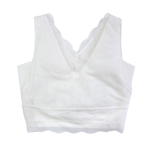 和装ブラジャー S M L LL 白 ホワイト ペパーミント レース ストレッチ 補整 衿秀 美楽っく パッド ポケット 汗脇パット 吸水速乾 接触冷感 和装 レディース | ブランド登録なし | 01