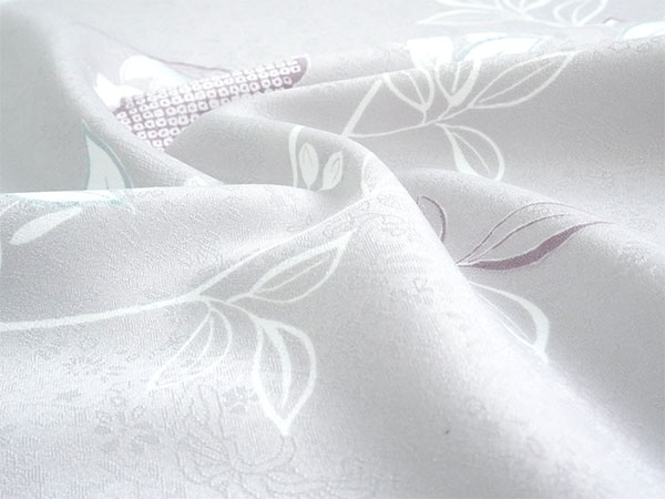 洗える着物 小紋 反物 レディース セミオーダー 仕立て付 薄紫