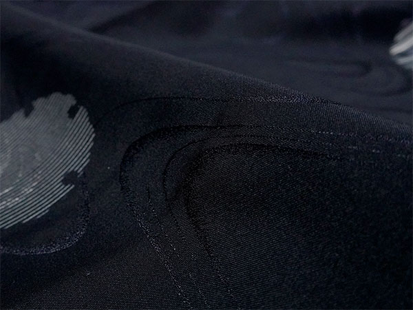 着物 雨コート 撥水加工 ダークネイビー 雪輪 XLサイズ 仕立て上がり ワンピース 道中着衿 携帯ポーチ付き ポリエステル 塵除け |  | 02