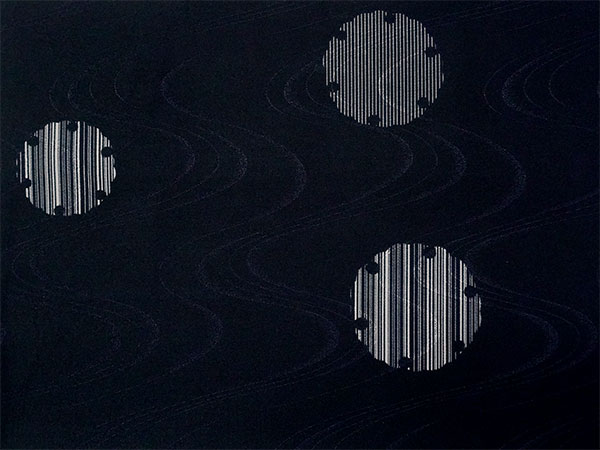 着物 雨コート 撥水加工 ダークネイビー 雪輪 XLサイズ 仕立て上がり ワンピース 道中着衿 携帯ポーチ付き ポリエステル 塵除け |  | 04