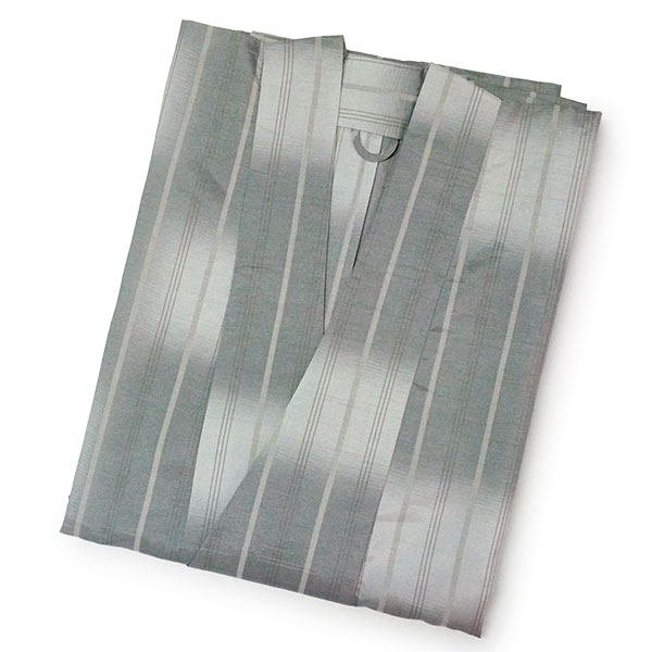 着物 雨コート 撥水加工 グレー ぼかし 縞 XSサイズ 仕立て上がり ワンピース 道中着衿 ポリエステル 塵除け |  | 01