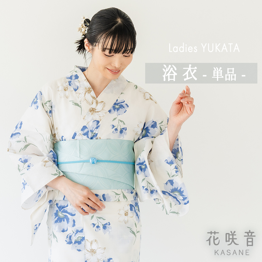 浴衣 フリーサイズ 浴衣 レディース 単品 フリーサイズ 朱色 牡丹 花咲音 綿 花火大会 夏