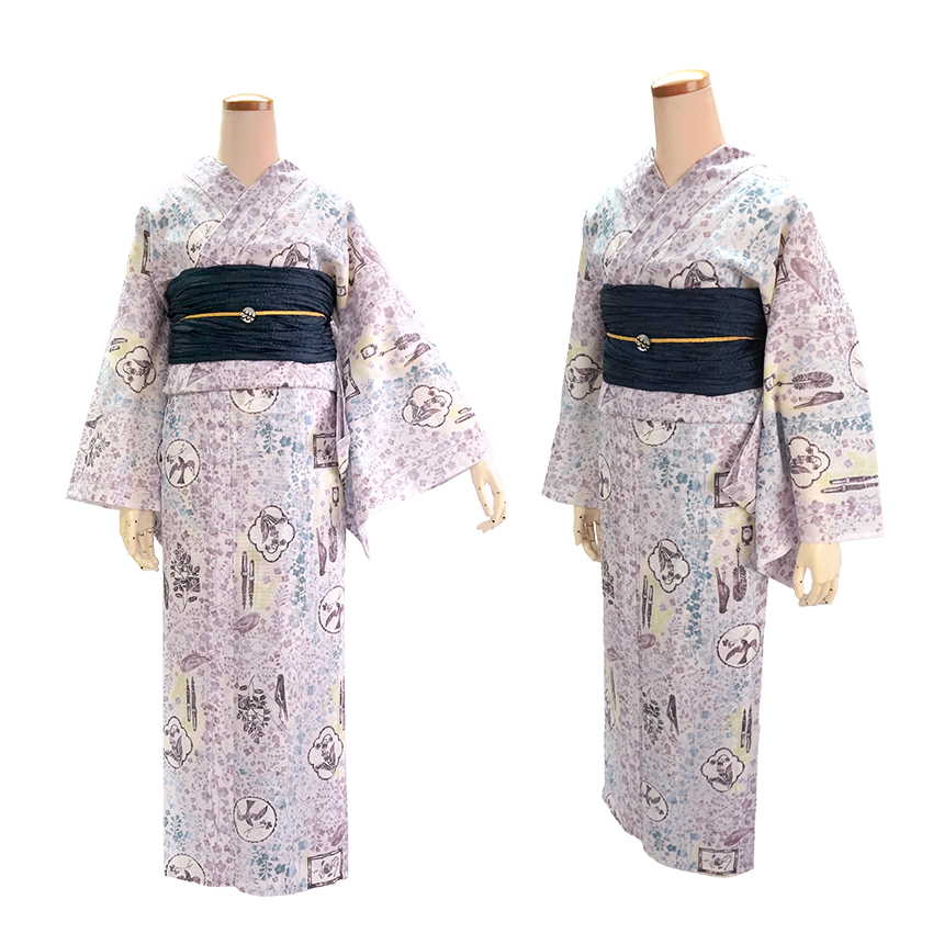 即発送✨ 浴衣 金子みすゞ 私と小鳥と鈴と 紫 単品 夏 お祭り 花火 即発送✨ 浴衣 金子みすゞ 私と小鳥と鈴と 紫 単品 夏 お祭り