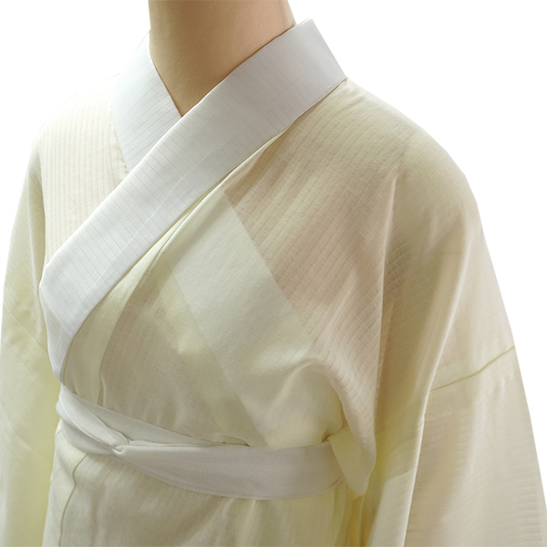 ★新品★洗える 長襦袢 熨斗と華紋 替袖付き 東レ 夏 メッシュ Mサイズ 東レ 爽竹 長襦袢 洗える長襦袢 夏 イエロー M L サイズ 半衿