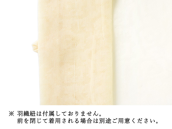 洗える羽織 着物 紗 オフホワイト 紋紗 薄物 長羽織 カジュアル 春 秋