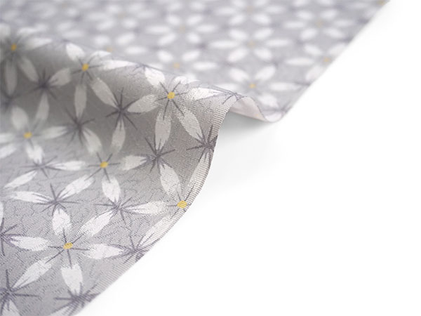 洗える着物 反物 東レシルック 小紋 フルオーダー 仕立て付 グレー 亀甲 花 大久保信子流きもの 和服 袷 単衣 レディース | シルック | 02