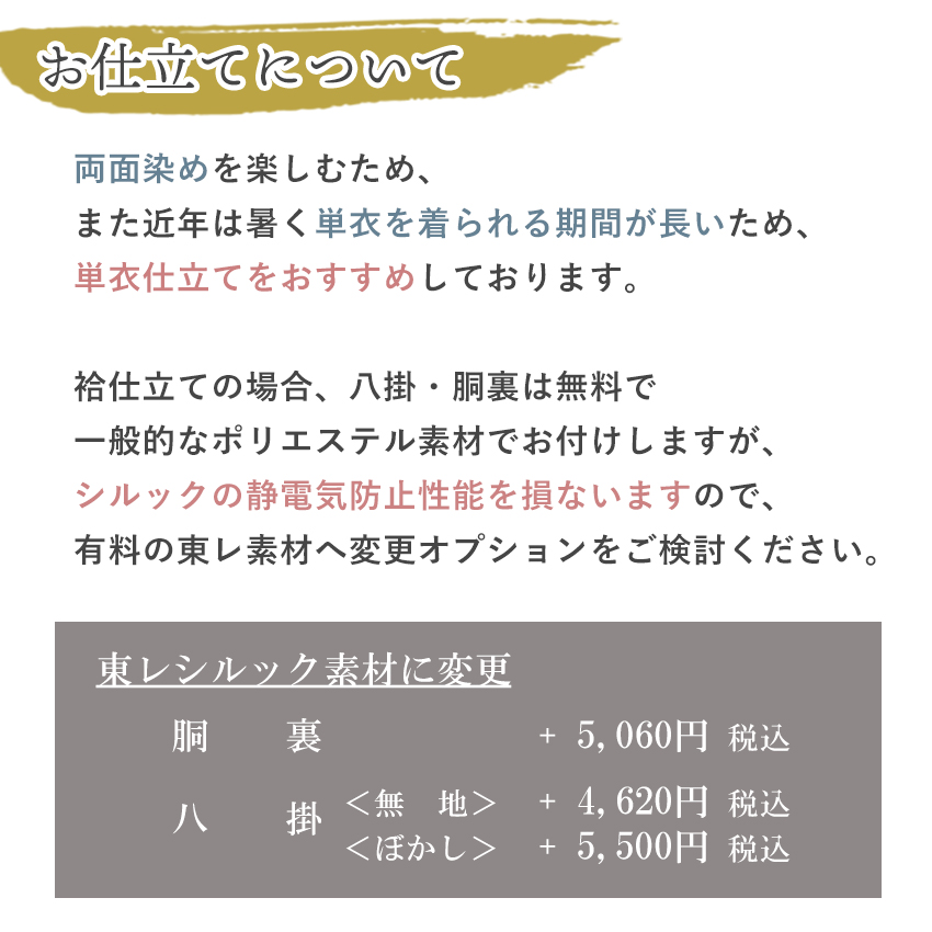 東レシルック 江戸小紋 反物 洗える着物 角通し 両面染め フルオーダー お仕立て付き 全8色 女性 和装 フォーマル カジュアル 単衣 袷の画像