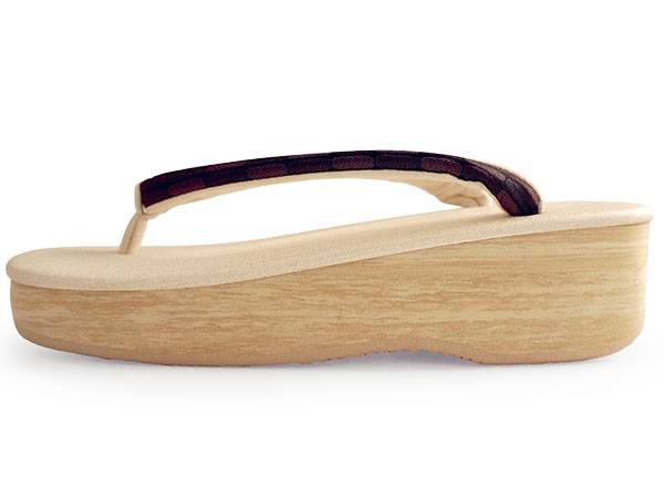 草履 カレンブロッソ 単品 レディース カフェ草履 菱屋 L ライト