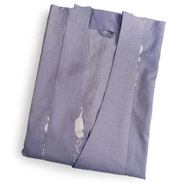 着物 雨コート 一部式 Sサイズ パープル ねこ 道中着衿 仕立て上がり ポリエステル 塵除け 洗える 雨の日 |  | 01