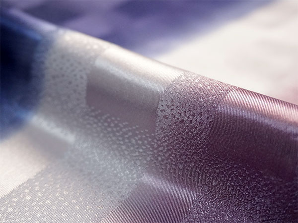 着物 雨コート 一部式 Mサイズ ネイビー パープル ぼかし 道中着衿 仕立て上がり ポリエステル 塵除け 洗える 雨の日 |  | 02