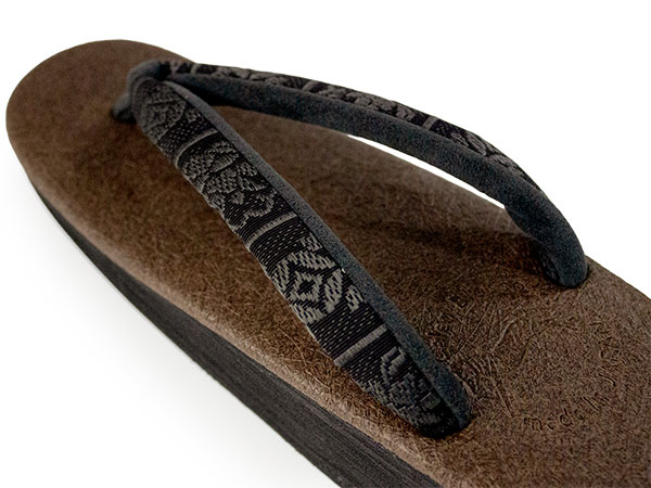 草履 カレンブロッソ 単品 レディース カフェ草履 菱屋 L ブラウン 台