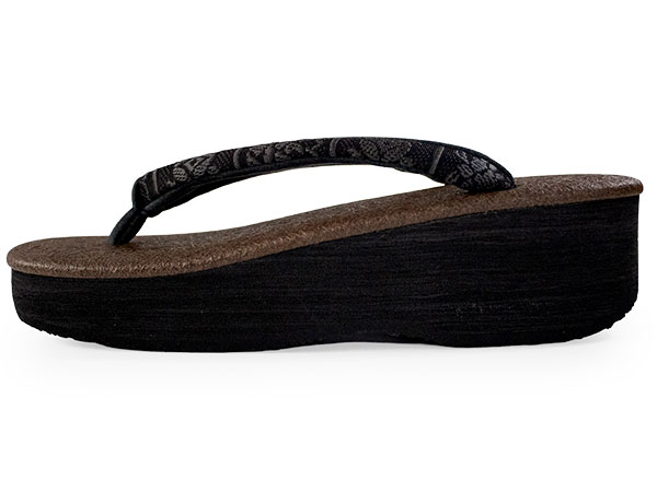 草履 カレンブロッソ 単品 レディース カフェ草履 菱屋 L ブラウン 台