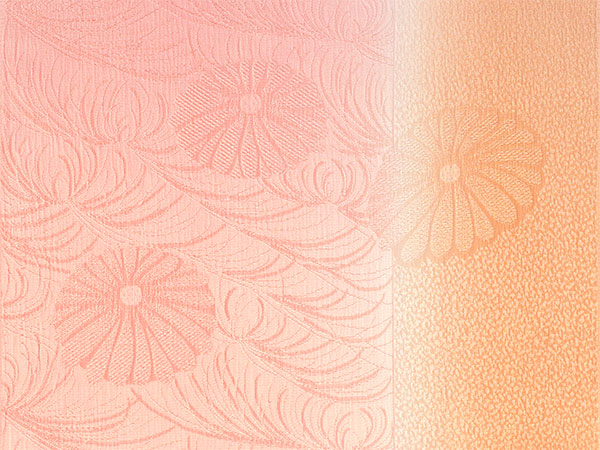 帯揚げ 帯締め セット 正絹 カジュアル向き 丸組 ピンク ぼかし オレンジ 菊 霰 地紋 帯あげ 朱色 帯〆 和装小物 レディース